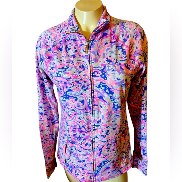 Lilly Pulitzer Tops - LILLY PULITZER Luxletic Weekender Half Zip Pullover La Playa